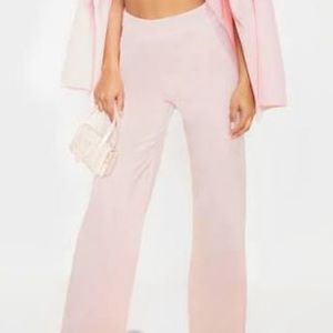Pretty Little Thing Pink Wide Leg Pants